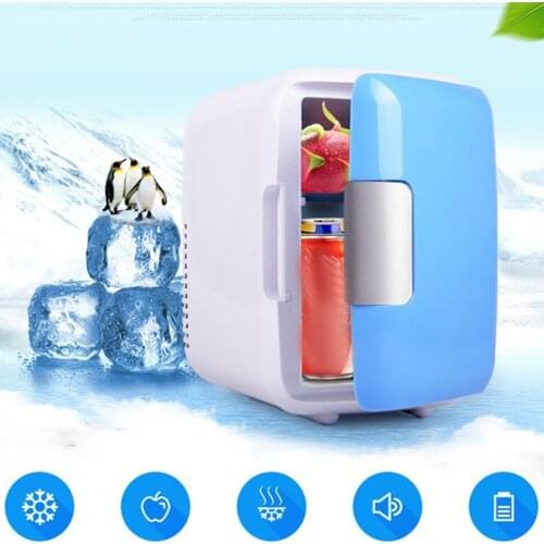 4L Car Home Mini Fridge Warmer Portable Small Refrigerator Baby Bottle Warmer