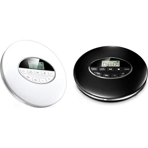 Portable CD Player Headphone HiFi Music Reproductor CD Walkman Discman Player for Home Travel and Car