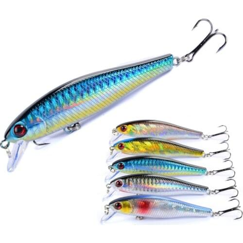 1pcs 8.5cm 9.2g Fishing Lures Floating Laser Minnow Artificial Hard Bait Crankbait Wobblers Plastic Fish For Bass Carp