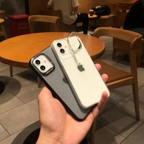 For iphone Simple high-end invisible stand for 11 mobile phone case iPhone12proamx men and women 11promax soft shell