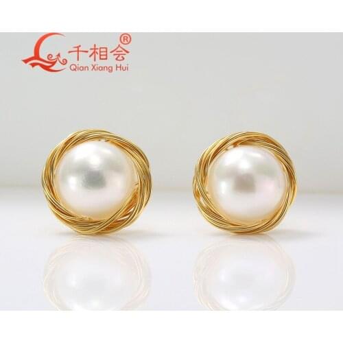 Серьги с жемчугом Qian Xiang Hui China At AliExpress