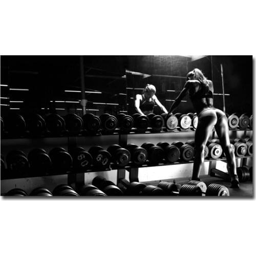 Sexy Bodybuilding Girl Motivational Quote Art Silk Poster Print 13x24 24x43inches Gym Room Decor Fitness Sports Picture 47