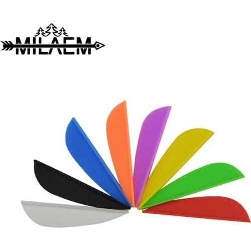 100pcs 1.75inch Archery Rubber Feather Arrow Fletching Carbon Wooden Bamboo Arrow Shooting Accessories Hunting Youth