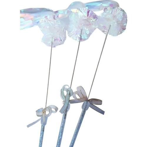 Cat Teaser Wand Tassel Crinkle Paper Kitten Toy Interactive Cat Toy Bowknot Pet Training Toy Kitten Teaser Stick Pet Supplies