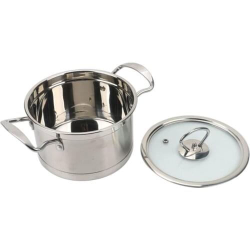 Thick stainless steel single small hot pot one person one pot commercial soup pot induction cooker self-service shabu-shabu