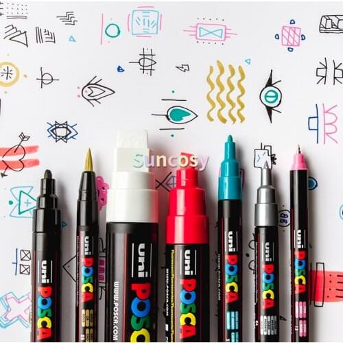 UNI POSCA PC-17K POP Poster Water-based Advertising Pen 15mm / Graffiti Pen / Multi-color Art Marker,Art supplies