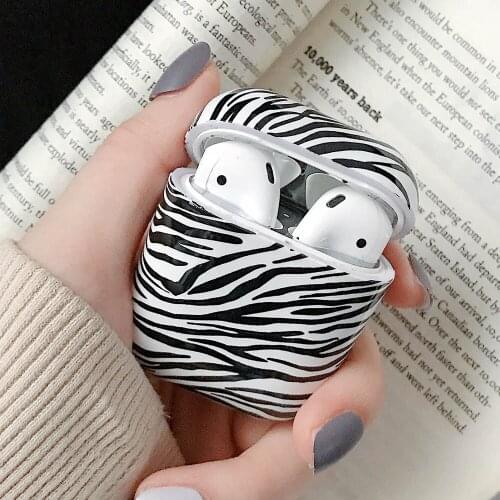 Leopard Zebra Pattern Case For AirPods Pro 2 Earphone Cases Hard Wireless Charging Box Cover for AirPod 2 3 Air Pods Smooth Case