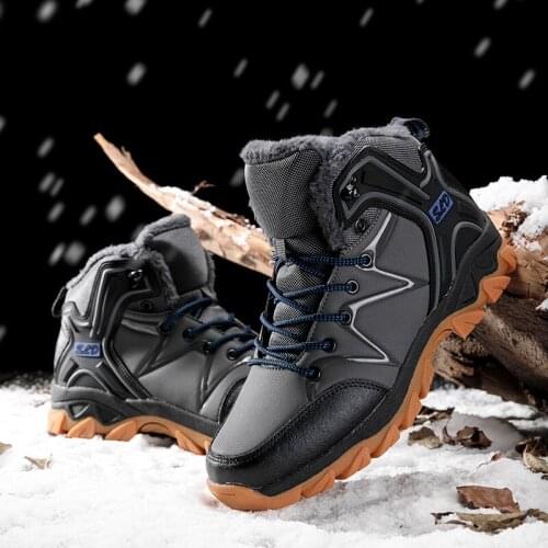 Winter Shoes Men Boots Warm Fur Winter Boots Snow Boots Men Winter Sneakers Military Shoes Ankle Boots Men Boots Mens Winter