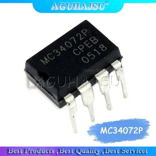 10pcs MC34072P DIP8 MC34072 DIP-8 MC34072PG DIP