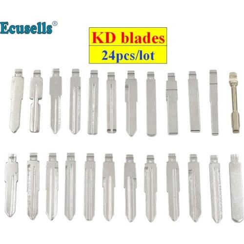 24pcs/lot High quality Metal Blank Flip key blade uncut for KD Remote For KEYDIY Remotes KD B and NB series remotes