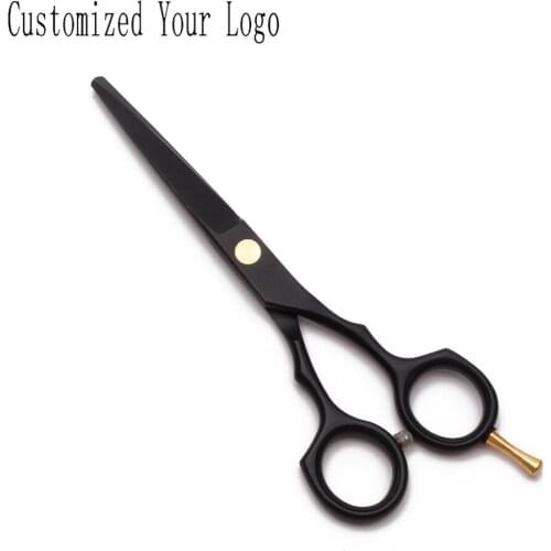 5.5" 16cm Customized Logo JP Stainless Haircut Machine Barber Scissors Thinning Cutting Shears Professional Hair Scissors C1104