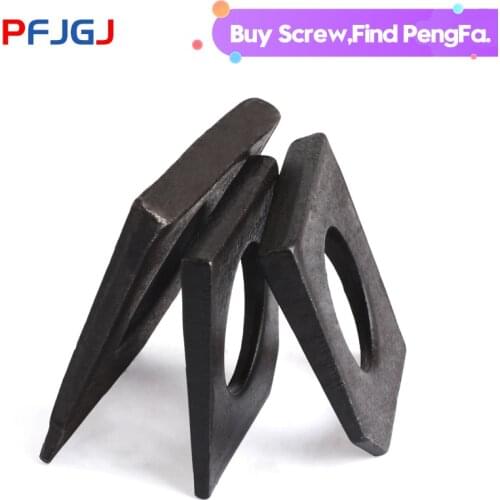 Peng Fa black Square oblique gasket for GB853 channel steel 2-50pcs/lot M6M8M10M12M16M18M20M22M24M27M30M36