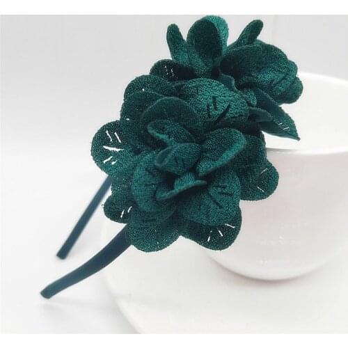 2019 New Childrens Flower Headband Hollow Solid Color Accessories Gum For Hair hHair Band Girls Headbands