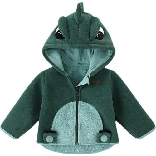 Kids Clothes Boys Girls Jackets Dinosaur Hooded Winter Infant Warm Hoodies Toddler Baby Coat Children Jacket Outerwear