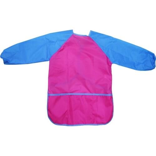 Long Sleeve Apron Drawing Painting Waterproof Smock Kids Children Craft Art Apron For Handcraft Birthday Party Favor Gift