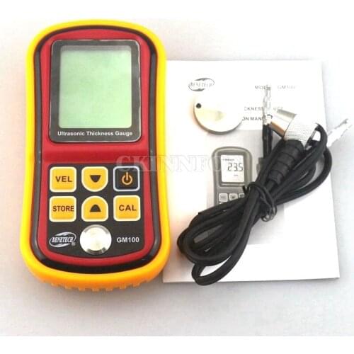 DHL 10PCS Ultrasonic Thickness Gauge Tester Metal Width Measuring Instrument 1.2~220mm (Steel) Sound Meter Diagnostic-tool GM100