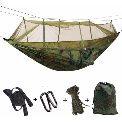 Hammock with Mosquito Net, anit-mosquito Hammock with mosquito net,CZD-042 Double Person Parachute Hammock for Backpacking