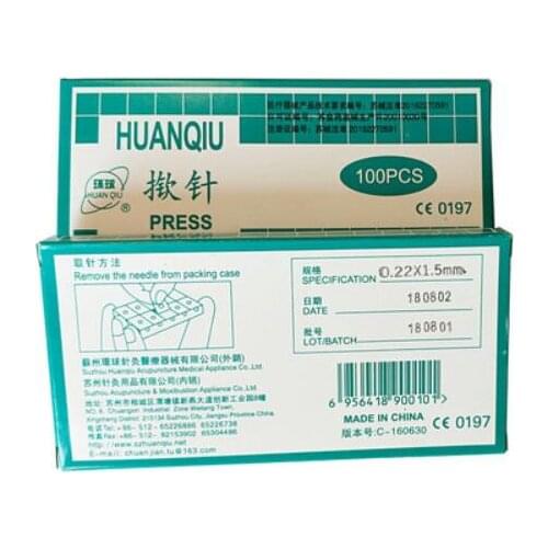 500 pcs Sterile Disposable ear massage needle 0.22*1.3mm/0.22*1.5mm Acupoint Sticker dermal needle