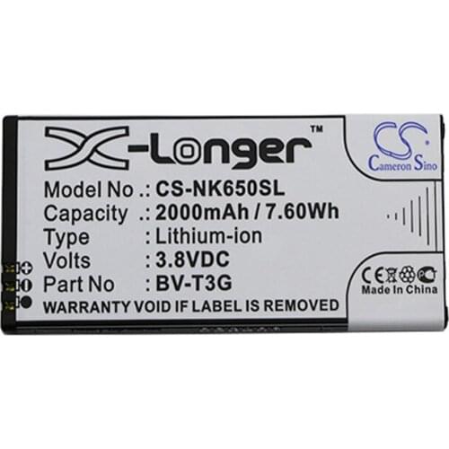 CameronSino for MICROSOFT Lumia 650 RM-1154 BV-T3G battery