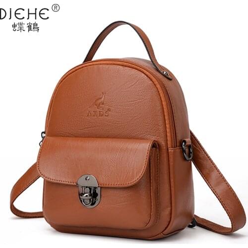 Fashion Woman Backpack 2020 Soft Pu Leather Womens Backpack school Backpacks for Teenage Girls Small Travel Back Pack Mochila