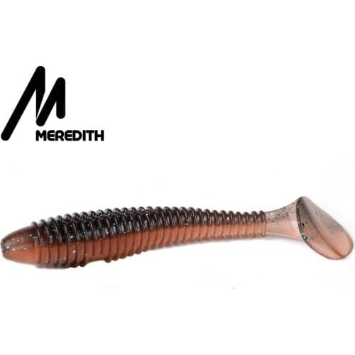 Meredith 7.1" Tube Soft Bait with Long Tail Lure SwimBaits of Big Game for Any Fishing Rigs Free Shipping