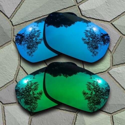 Sky Blue&Jade Green Sunglasses Polarized Replacement Lenses for Oakley Style Switch