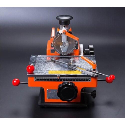 Small Automatic Metal Nameplate Engraving Machine Manual Embossing Machine