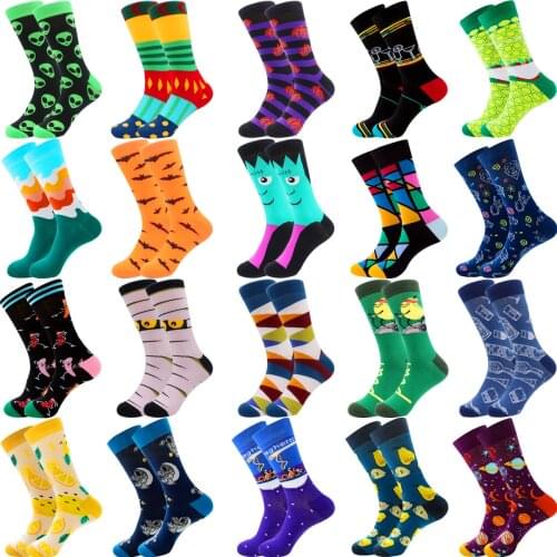 Unisex Happy Socks Retro Design Men funny Football basketball Crew Socks Skateboard Socks Harajuku Women Cotton Sock Male Female