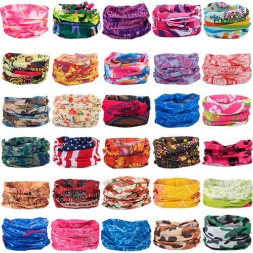 Fashion Sports Headband Bicycle Bandana Dustproof Elastic Head Scarves Men Women Head Face Neck Sunshade Collar GaiterTube Hijab