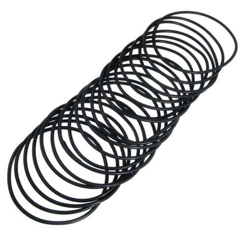 93mm x 100mm x 3.5mm Rubber Sealing Washers Oil Filter O Rings Black 20 Pcs
