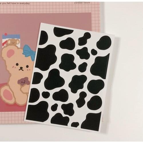 Cow Pattern Waterproof removable sticker DIY scrapbooking journal diary happy plan gift sealing decoration sticker
