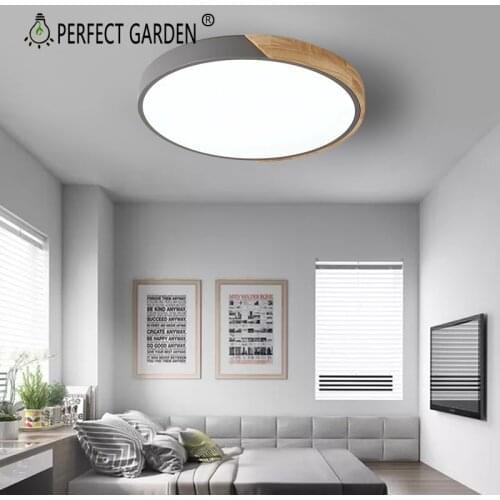 Modern LED Ceiling Light Living Room Bedroom Ultra Thin Lamp Colorful Wood Ceiling Lamp Kitchen Lighting Corridor Balcony Light