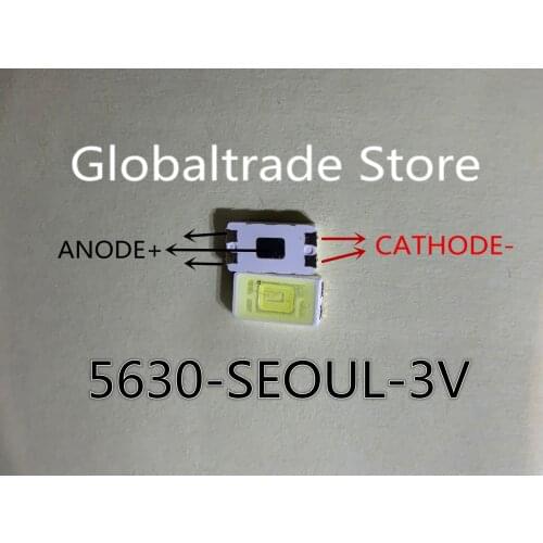 100PCS FOR SEOUL LED Backlight Middle Power LED 0.5W 3V 5630 5730 STWRK141E Cool white LCD Backlight for TV Application PLCC-4