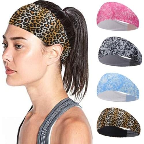 Women Print Pattern Wide Headbands Non Slip Elastic Hair Bands Head Wraps for Yoga Running Workout Fashion hairband