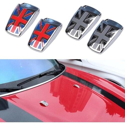 1pair UK Design Style Car Window Wiper Washer Spray Nozzle Covers For MINI Coope 28GC