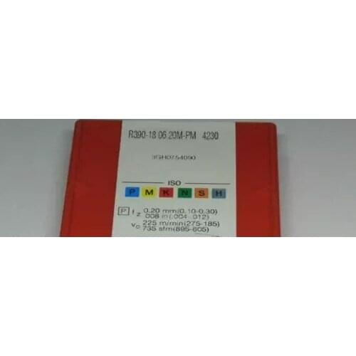 10PCS CARBIDE INSERT R390-180620M-PM 4230