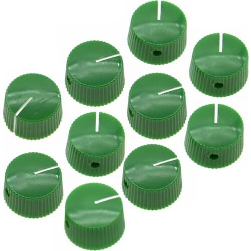 10x Green Vintage Style Barrel Guitar AMP Knob 6.35 Amplifier Knobs for Fender Guitar Knob Guitar Parts Freeshipping Dropshiping