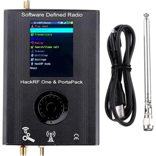 2.4 inch RGB lcd Latest Version PORTAPACK + HACKRF ONE 1MHz to 6GHz SDR Software Defined Radio + 0.5ppm TXCO