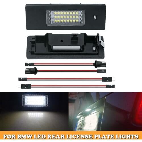 2PCS Canbus No error Rear License Plate lamp for Mini clubman R55 LCI Countryman R60 F60 Paceman R61 auto accessories