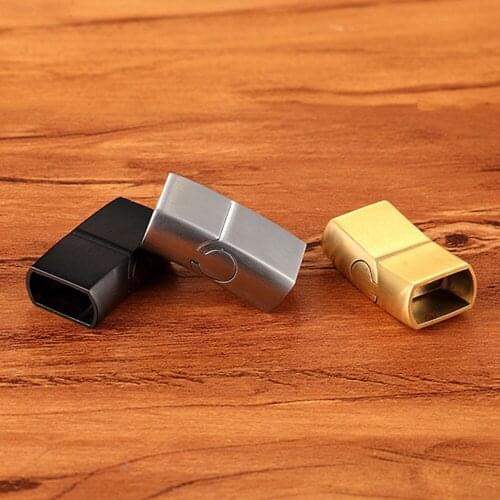 2 pcs/lot 6mm*12mm Matte Retro Bracelet Clasp Magnetic Connector Accessories Stainless steel Buckle Handmade DIY Jewelry Making