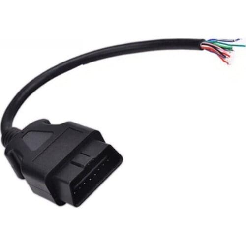 30cm 16 Pin Car Diagnostic Interface Tool Adapter Obdii Obd 2 Obd2 16pin Male Connector To Extension Obd 2 Opening Obd Cable