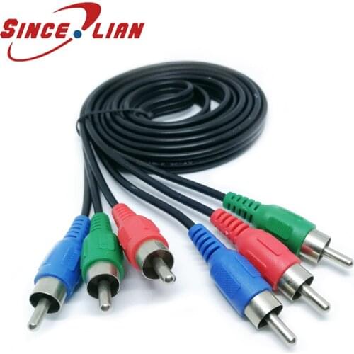 3RCA To 3RCA Audio Video AV Wire 1.5m/3m/5m 3 RCA Video Cable Composite Male to Male Connector Wire