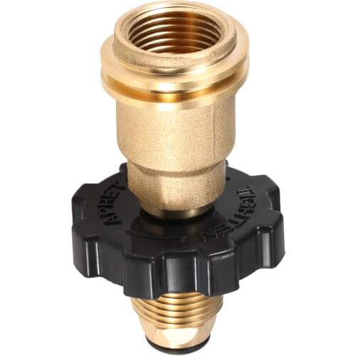 QCC Propane Tank Adapter Convert POL to QCC1/ Type 1 50LB Pressure Regulator