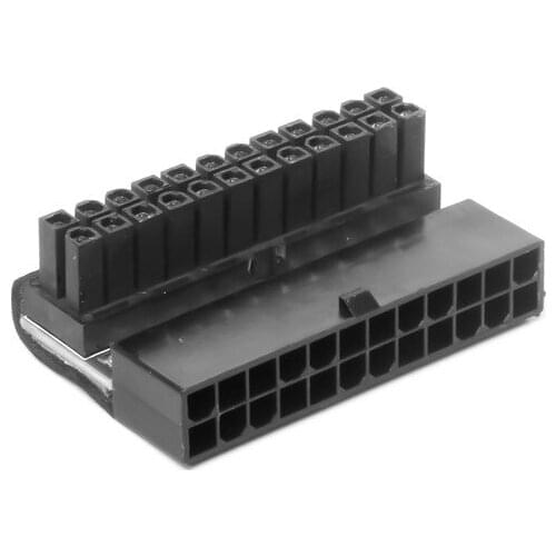 ATX 24Pin 90 degree male to female power plug adapter motherboard motherboard power connector modular for power cables