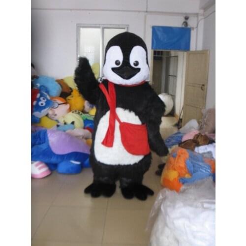Black Penguin Mascot Costume Suit Cosplay Party Game Dress Apparel Cartoon Character Birthday Clothes Carnival Halloween Fursuit