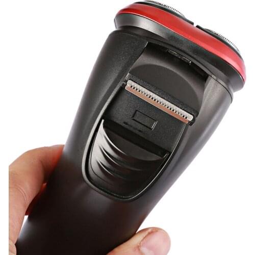 Hot Sale KM-9013 Rechargeable Electric Washable Razor Three-blade Rotary Beard Shaver For Men Face Care