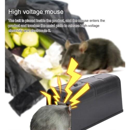 Electronic Mousetrap Mouse Mouse Rodent Killer Electric Shock High Voltage Pest Control Mousetrap Zapper Reject Free Shipping