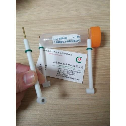 L type glassy carbon electrode working electrode glassy carbon diameter: 2mm, 3mm, 4mm, 5mm imported glassy carbon