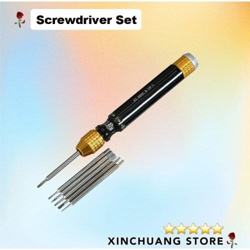 6 in 1 Multi-Function Magnetic Precision Screwdriver Set for Mobile Phone Electronics Repair Opening Tool