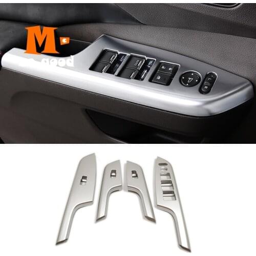 2012 13 14 15 2016 for Honda CRV CR-V Car Armrest Door Window Glass Lift Switch Panel Cover Trim ABS Matte styling Accessories
